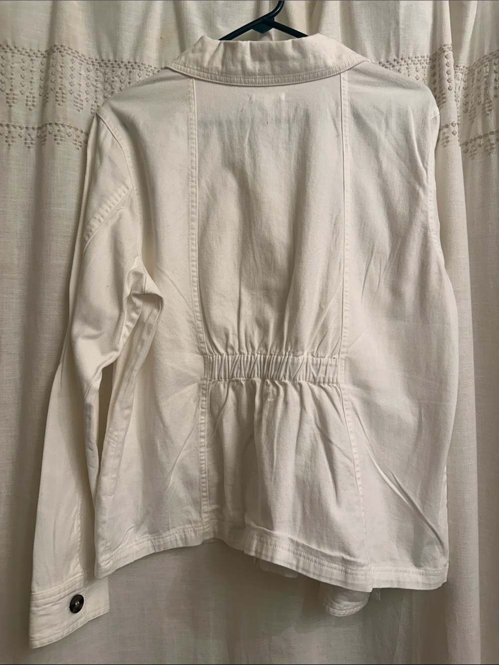 Maurices Cream Button-Front Utility Jacket - Picture 6 of 6